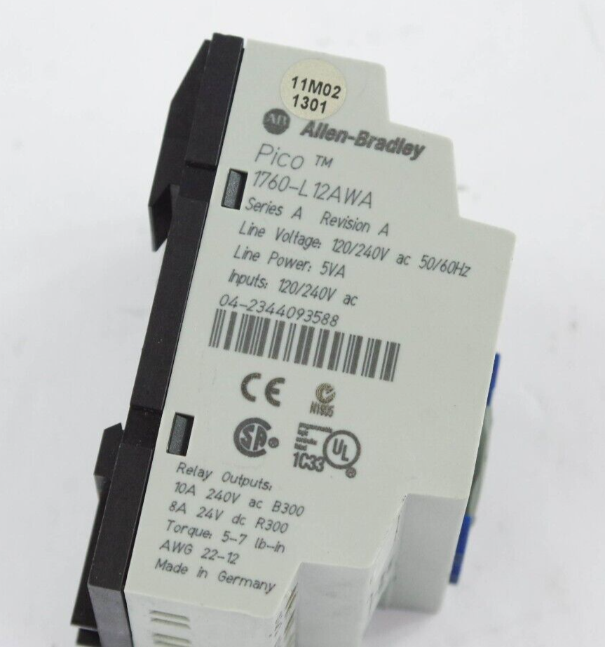 Allen Bradley 1760-L12AWA / 1760L12AWA Ser A Pico Controller 120/240V AC 50/60Hz