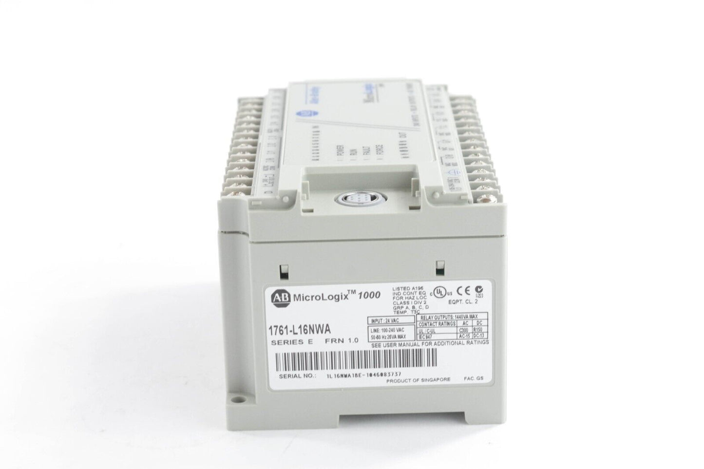 Allen Bradley 1761-L16NWA /E MicroLogix 1000 Controller Ser E