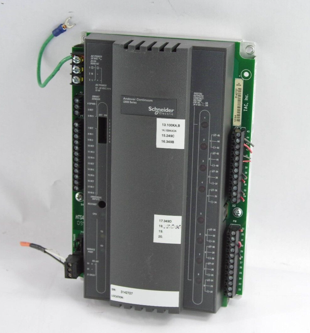 Schneider Electric Andover Continuum i2800 Infinet System Controller 124VAC 25VA