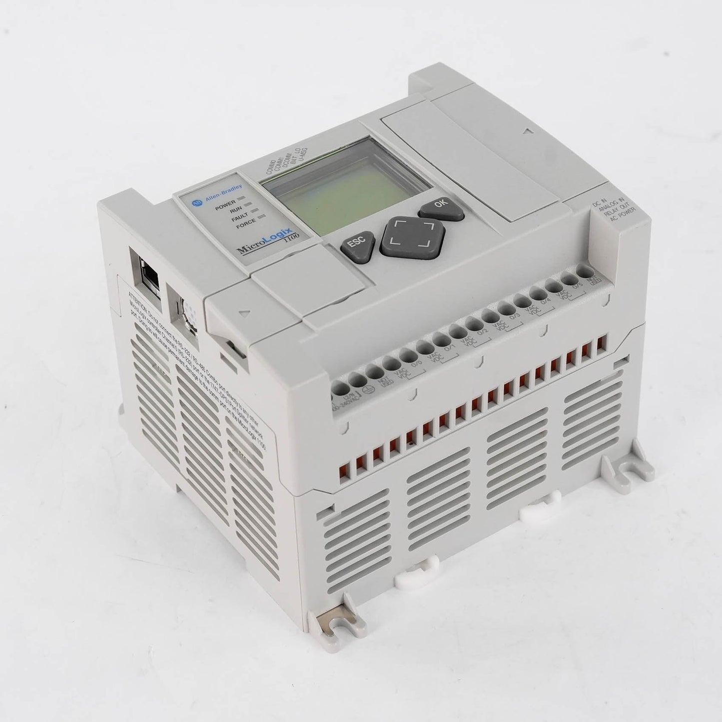 Allen Bradley 1763-L16BWA Ser B MicroLogix 1100 PLC 120/240VAC Controller