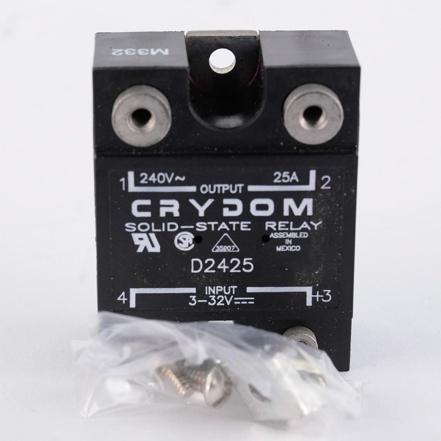 Crydom D2425 Solid State Relay SSR 240V 25A 3-32V Input - Open Box