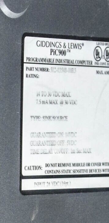 Giddings & Lewis 502-03548-00R3 / 5020354800R3 PiC900 Industrial Computer