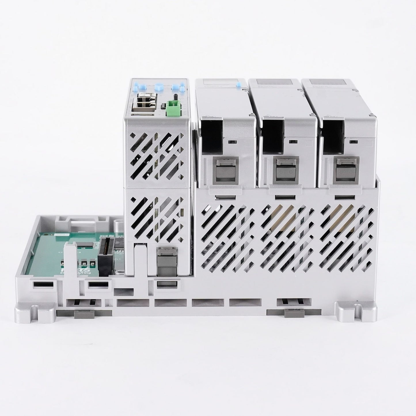 AutomationDirect P3-03B 3-Slot Base + P3-16TR PLC + P3-08DA-2 PLC + P3-550 CPU