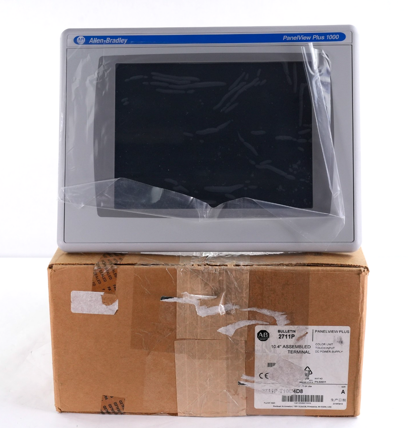 Allen Bradley 2711P-T10C4D8 /A PanelView Plus 1000 RP8D/B - Without Original Box