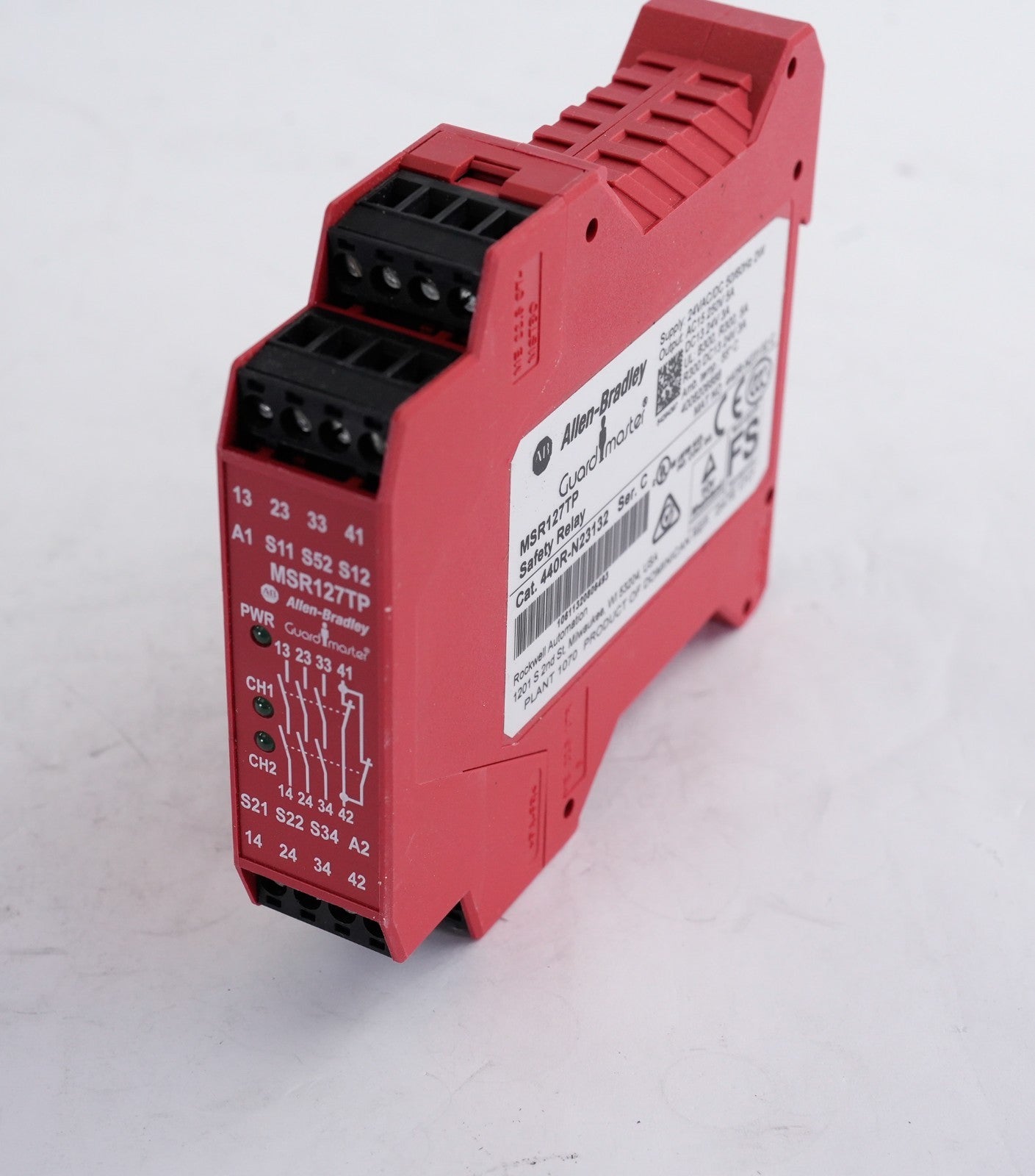 Allen Bradley 440R-N23132 /C Guardmaster MSR127TP Safety Relay