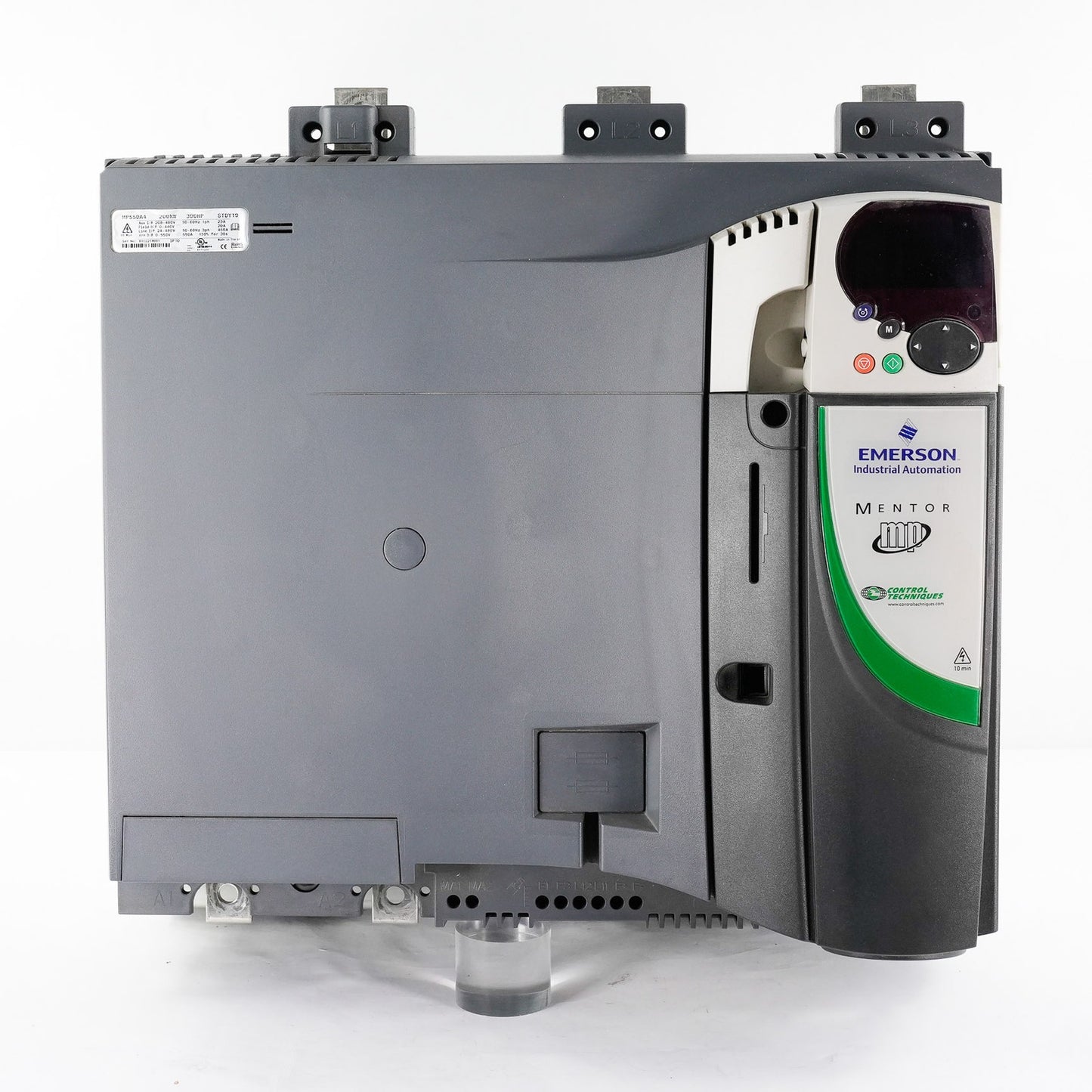 Emerson MP550A4 Mentor DC Drive 200kW 300HP 550A 480V STD19 Control-Techniques