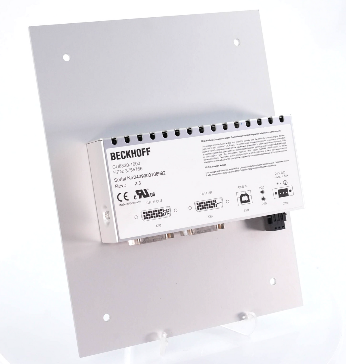 Beckhoff CU8820-1000 USB 2.0 to RJ45 Ethernet Extender Transmitter CU88201000