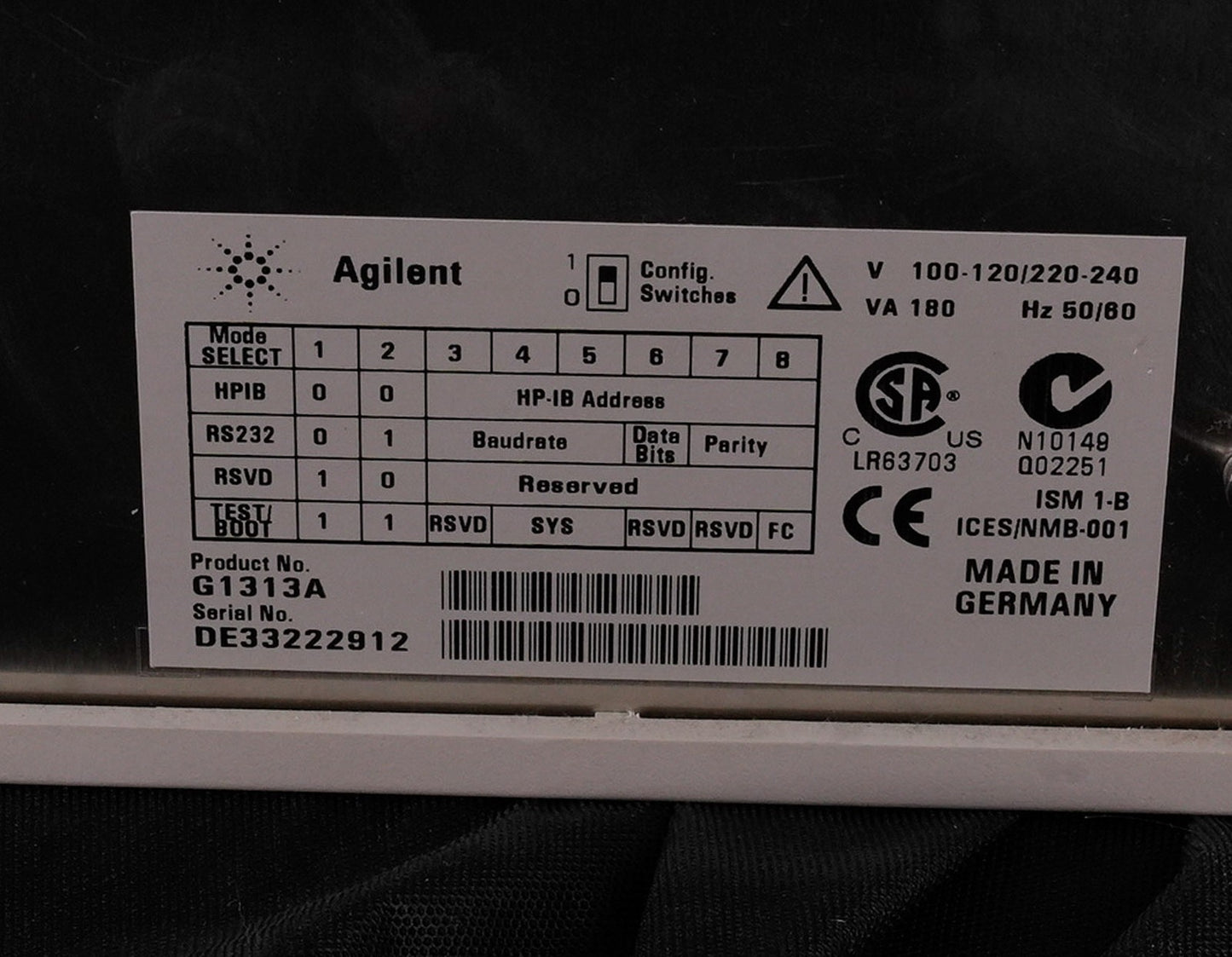 Agilent G1313A HP 1100 Series Autosampler HPLC For Parts / Repair