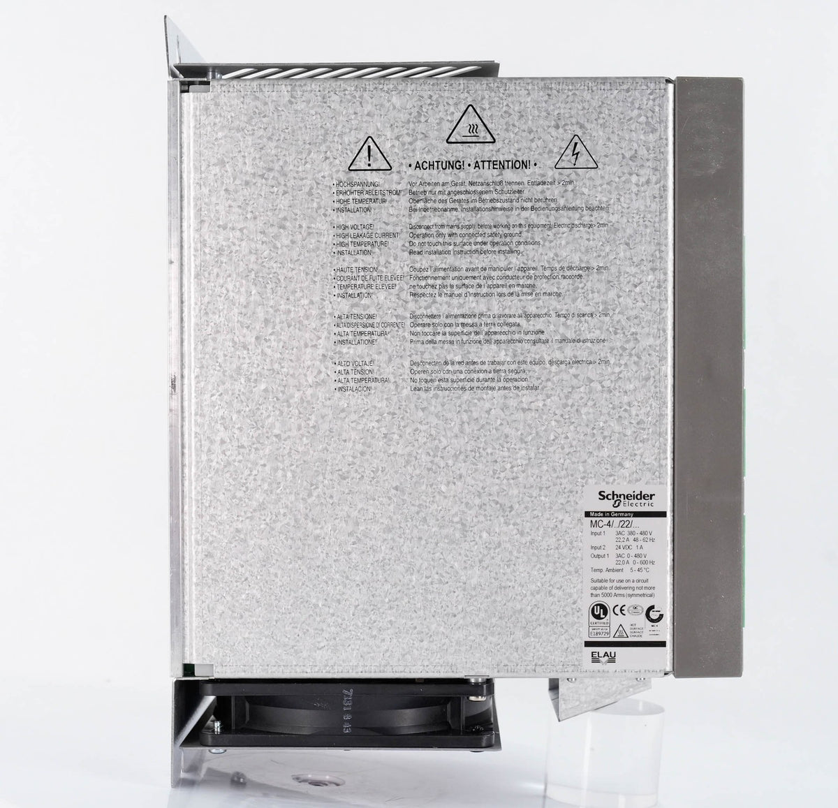 Schneider Electric MC-4/11/22/400 VDM01D22AF00 PacDrive E0A4D9 FW V00.10.xx Open