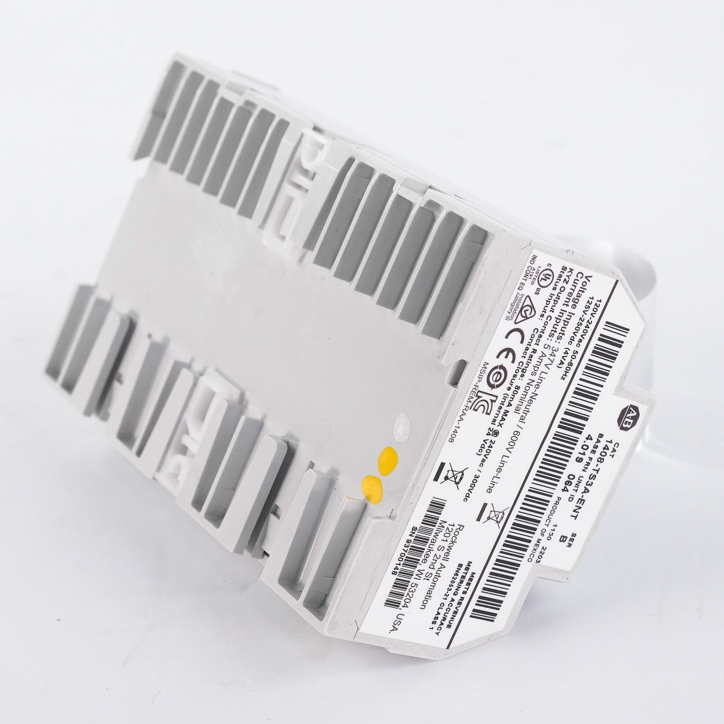 Allen Bradley 1408-TS3A-ENT /B PowerMonitor 1000 FRN 4.019 1408TS3AENT