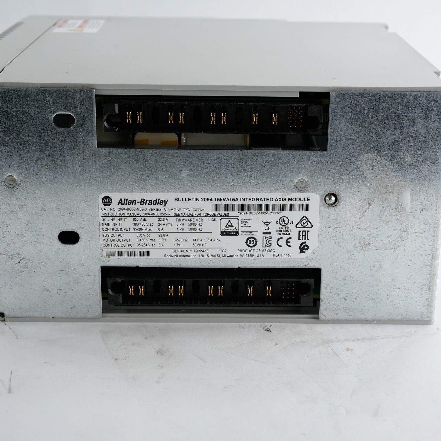 Allen Bradley 2094-BC02-M02-S /C Bulletin 2094 Series C Axis Module 1yr Warranty