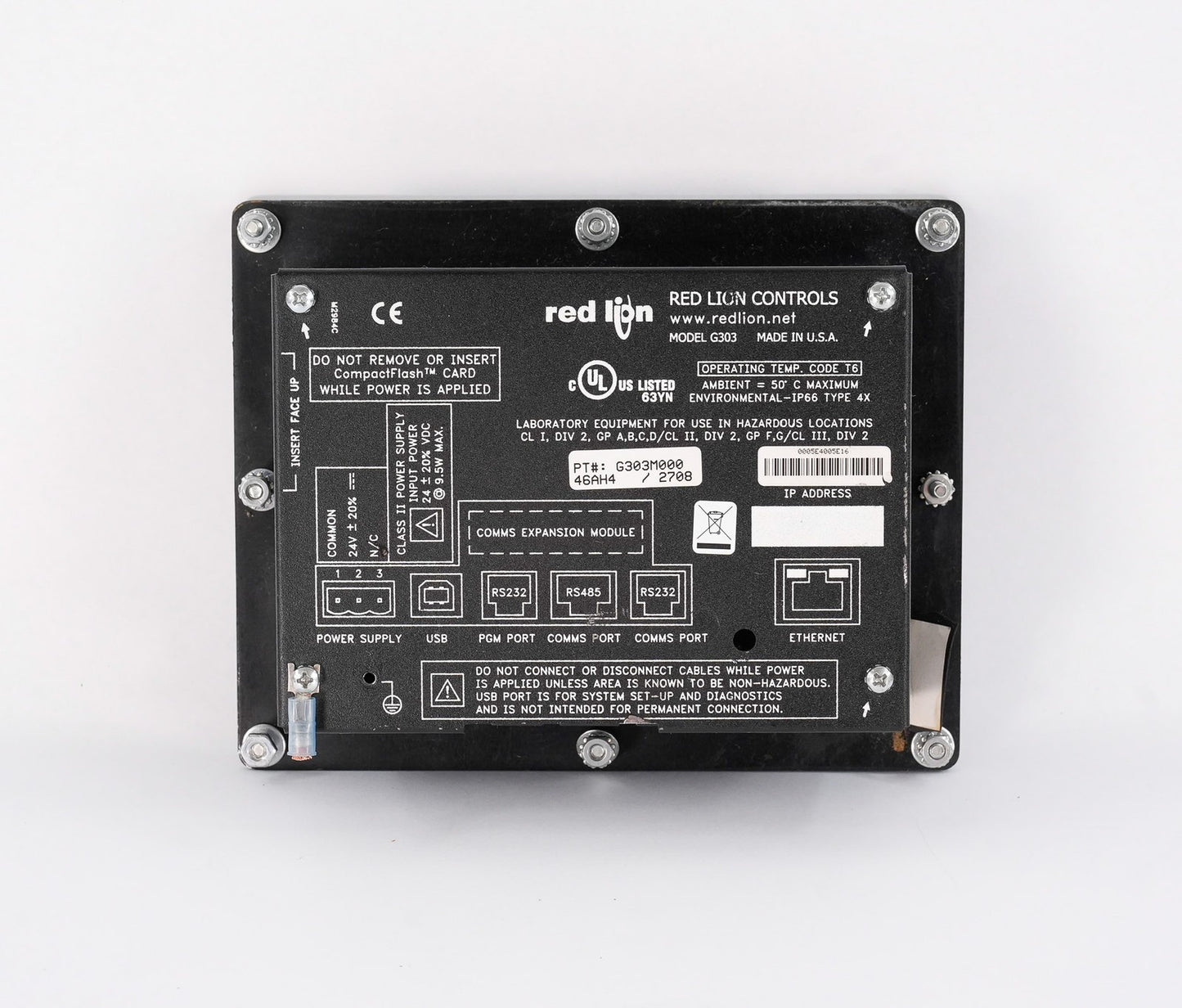 Red Lion Controls G303M000 HMI Display Panel G3 Series