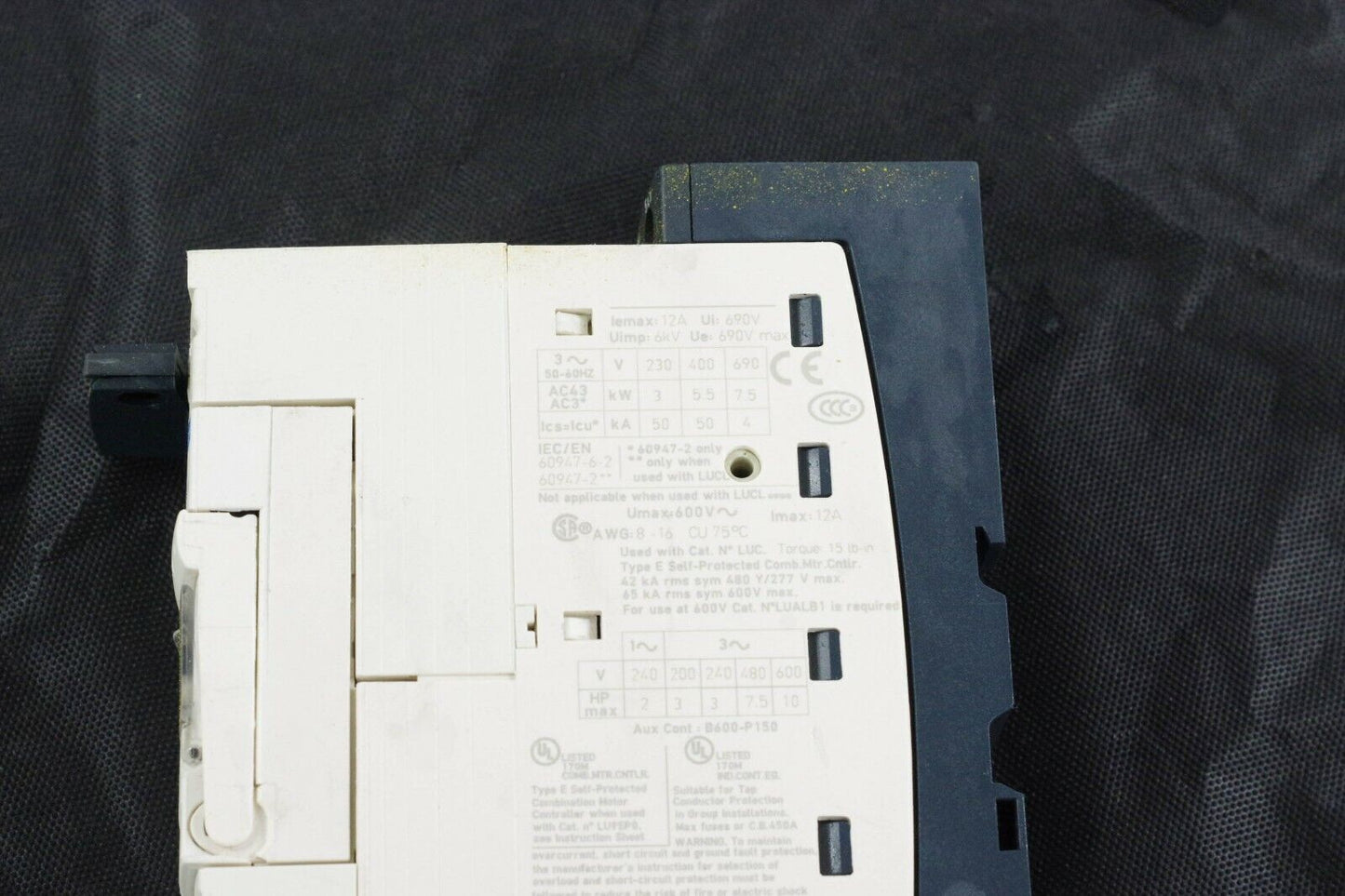 Schneider Electric LUCA05FU Telemecanique Motor Controller Starter LUB12