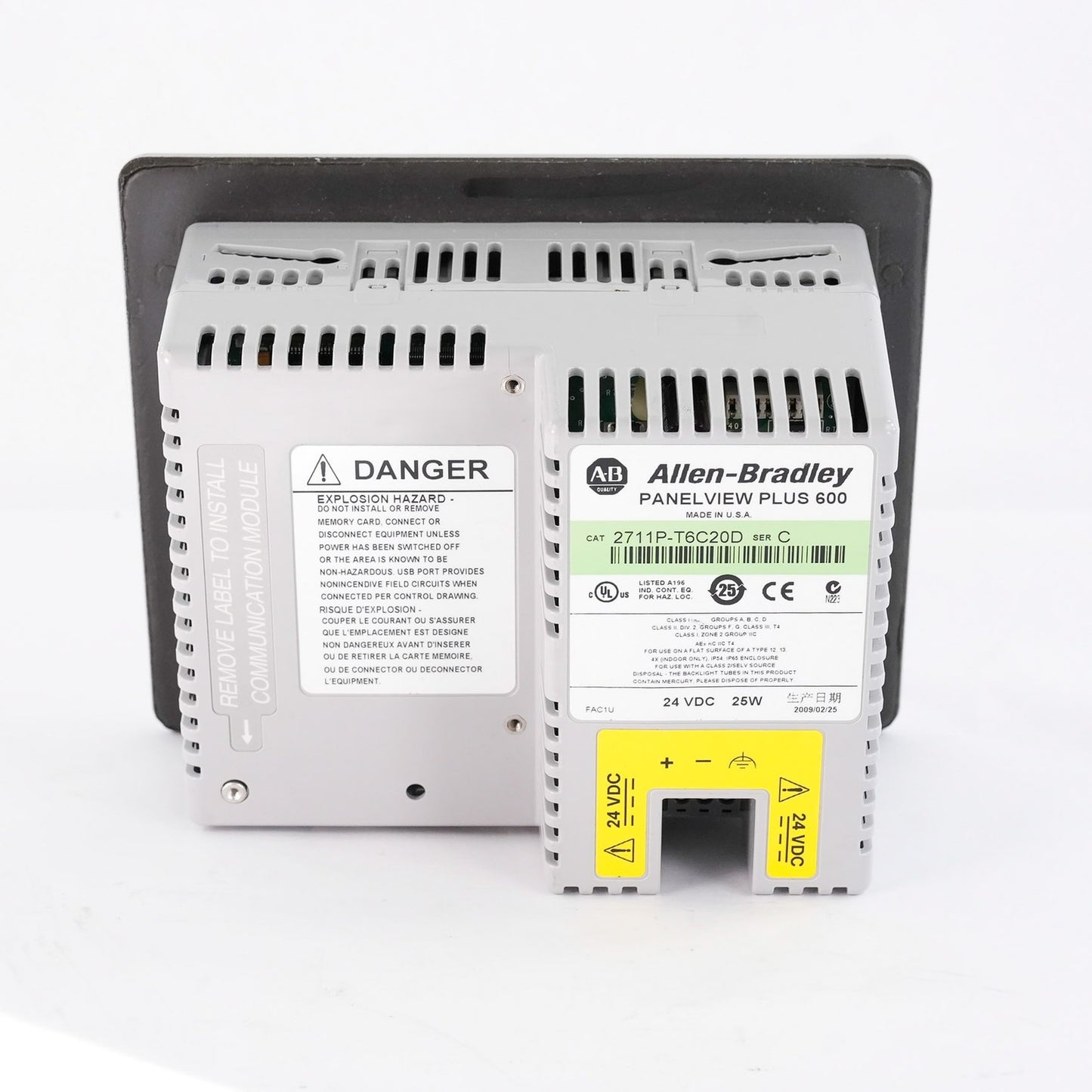 Allen Bradley 2711P-T6C20D /C PanelView Plus 600 Color Touch 2711PT6C20D
