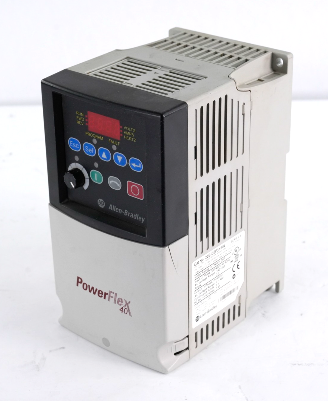 Allen Bradley 22B-D2P3N104 /A PowerFlex 40 1HP AC Drive 22BD2P3N104