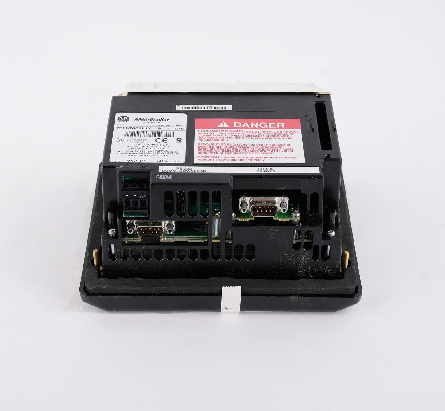 Allen Bradley 2711-T6C9L1 /B PanelView 600 HMI 2711-T6C9L1X Lightly Used