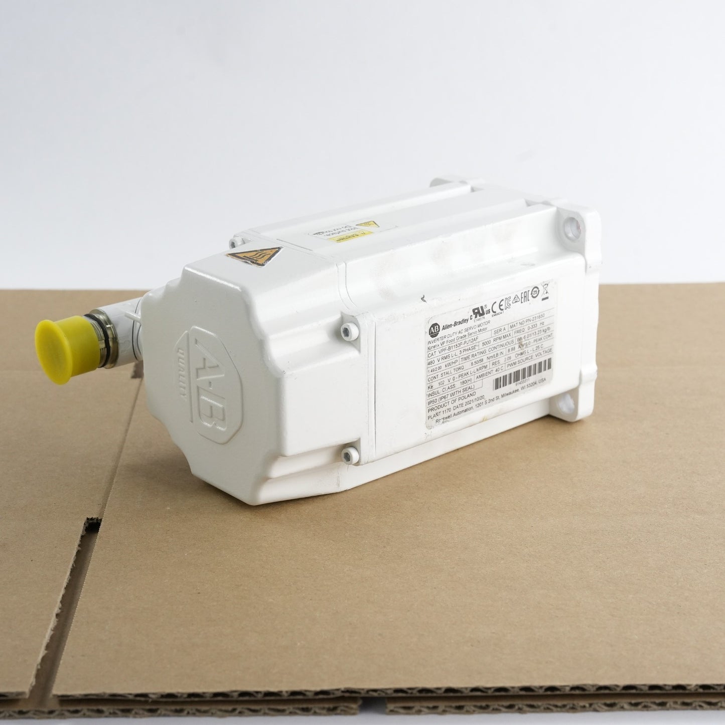 Allen Bradley VPF-B1153F-PJ12AF /A 5000 RPM 480V Inverter Duty AC Servo Motor
