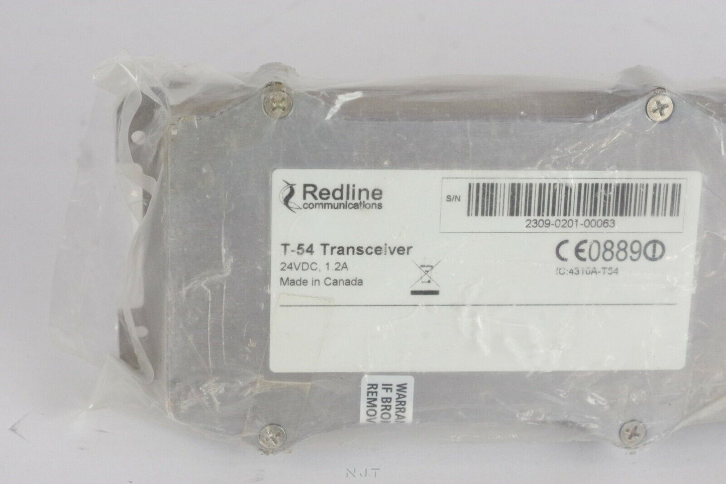 Redline Communications T-54 Transceiver 2309-0201-00063 24VDC 1.2A