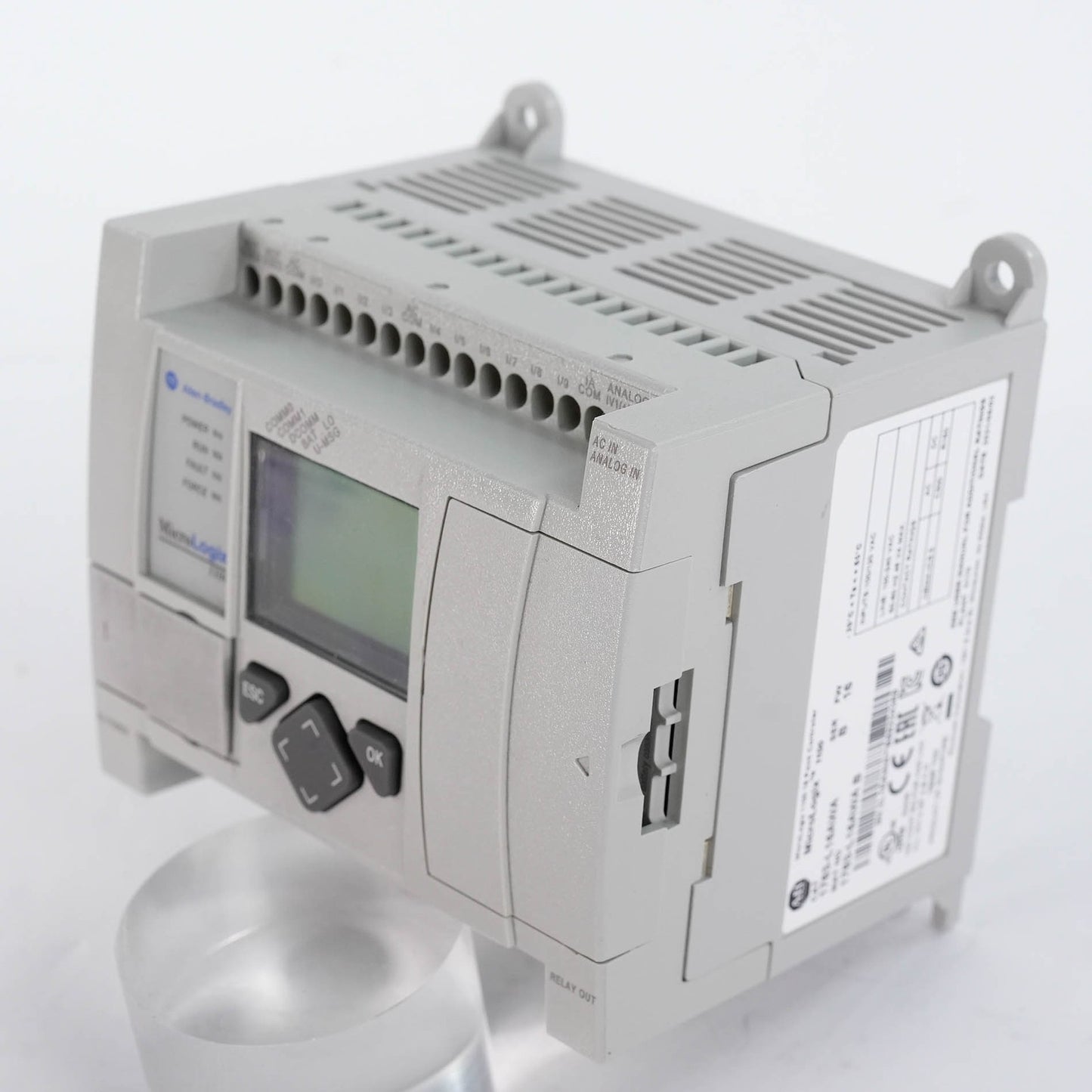 Allen Bradley 1763-L16AWA Ser B MicroLogix 1100 PLC 120/240V AC 1763L16AWA