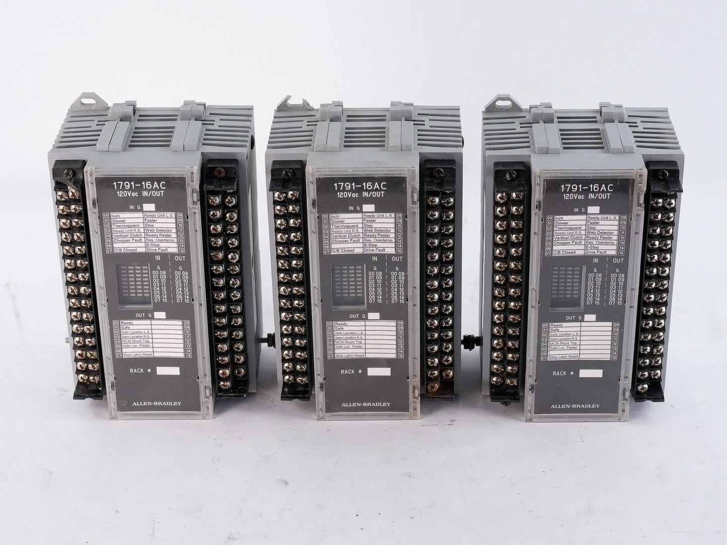 Allen Bradley 1791-16AC /B Block I/O Input Output Module 179116AC
