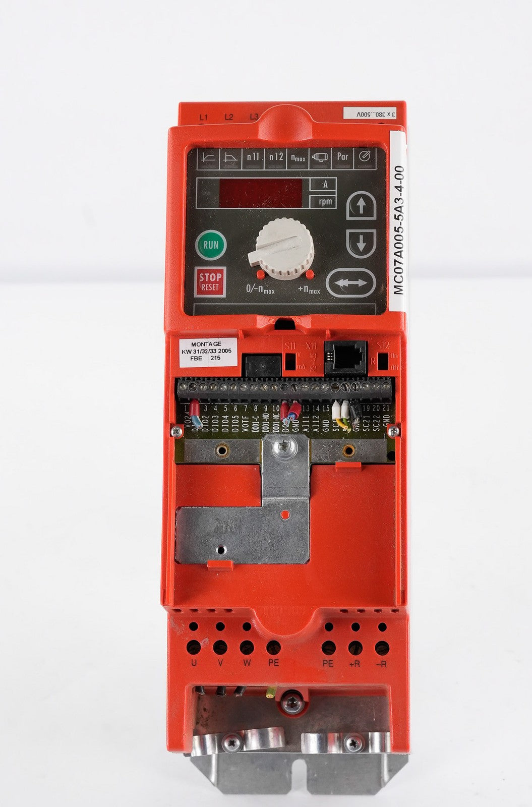 SEW Eurodrive MC07A005-5A3-4-00 Movidrive AC Drive MC07A0055A3400