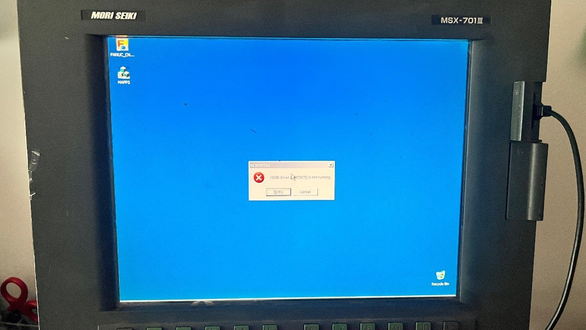 MORI SEIKI E77076B06 15" Operator Interface Panel Display Monitor E77076B06