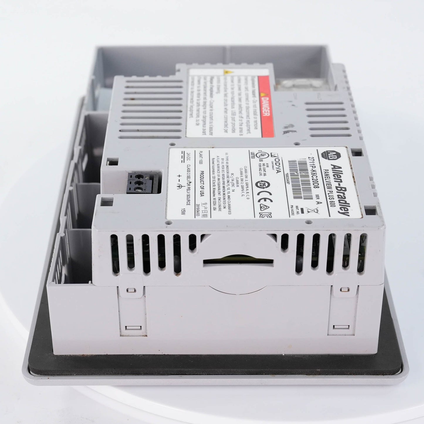 Allen Bradley 2711P-K6C20D8 Ser A PanelView Plus 600 Color Keypad 24VDC
