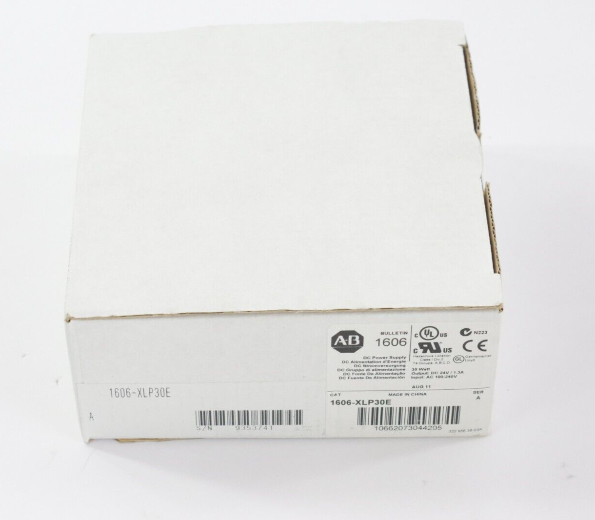 Allen Bradley 1606-XLP30E Ser A 30W 24V DC Power Supply - Open Box