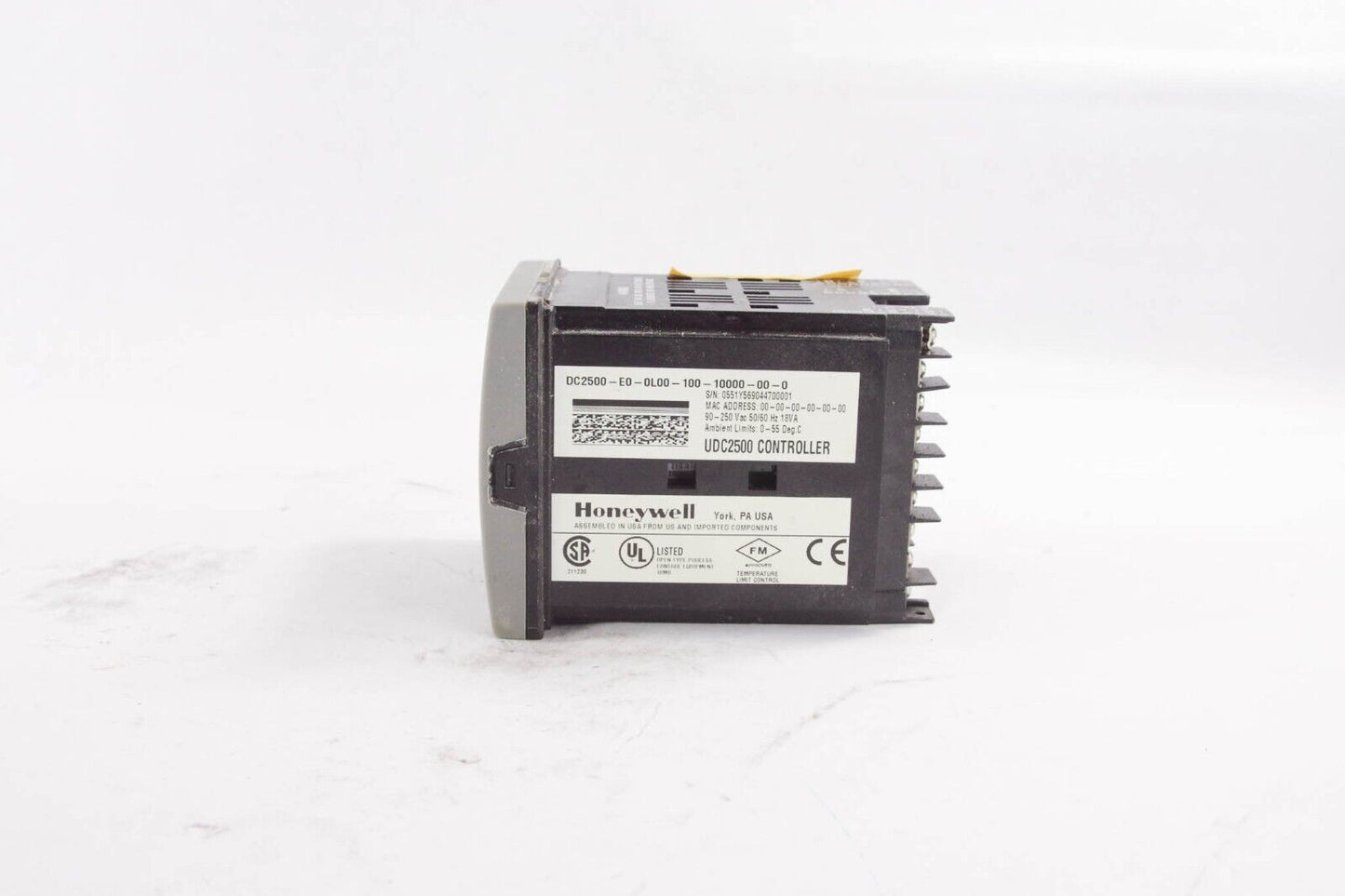 HONEYWELL DC2500-E0-0L00-100-10000-00-0 UDC2500 CONTROLLER - For Parts or Repair