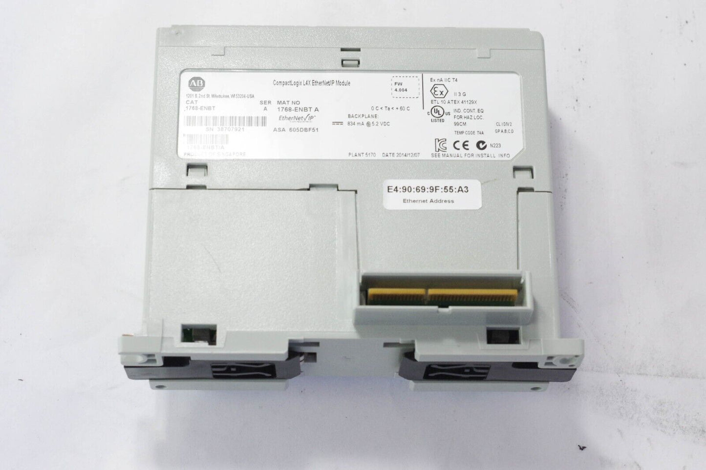 Allen Bradley 1768-ENBT /A COMPACTLOGIX ETHERNET/IP BRIDGE MODULE