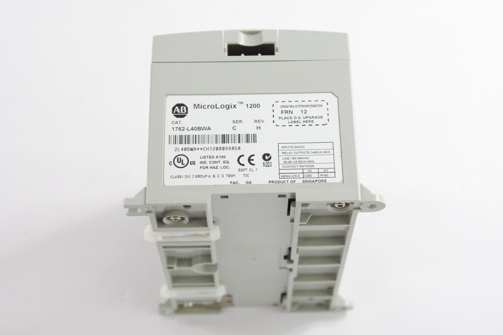 Allen Bradley 1762-L40BWA /C MicroLogix 1200 Controller – NJT