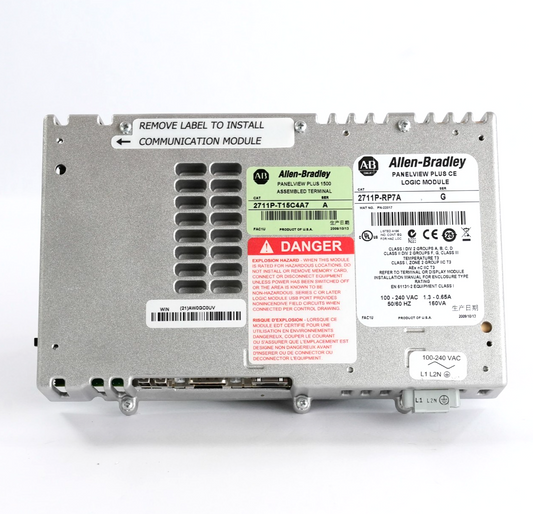 Allen Bradley 2711P-RP7A /G PanelView Plus Logic Module 2009 2711PRP7A Series G