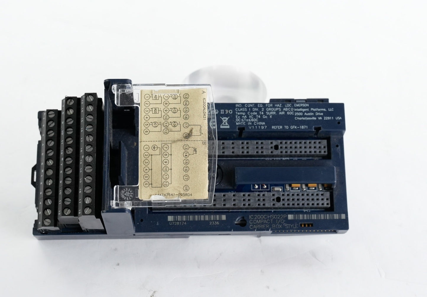 Emerson IC200CHS022P Compact I/O Carrier Box Style