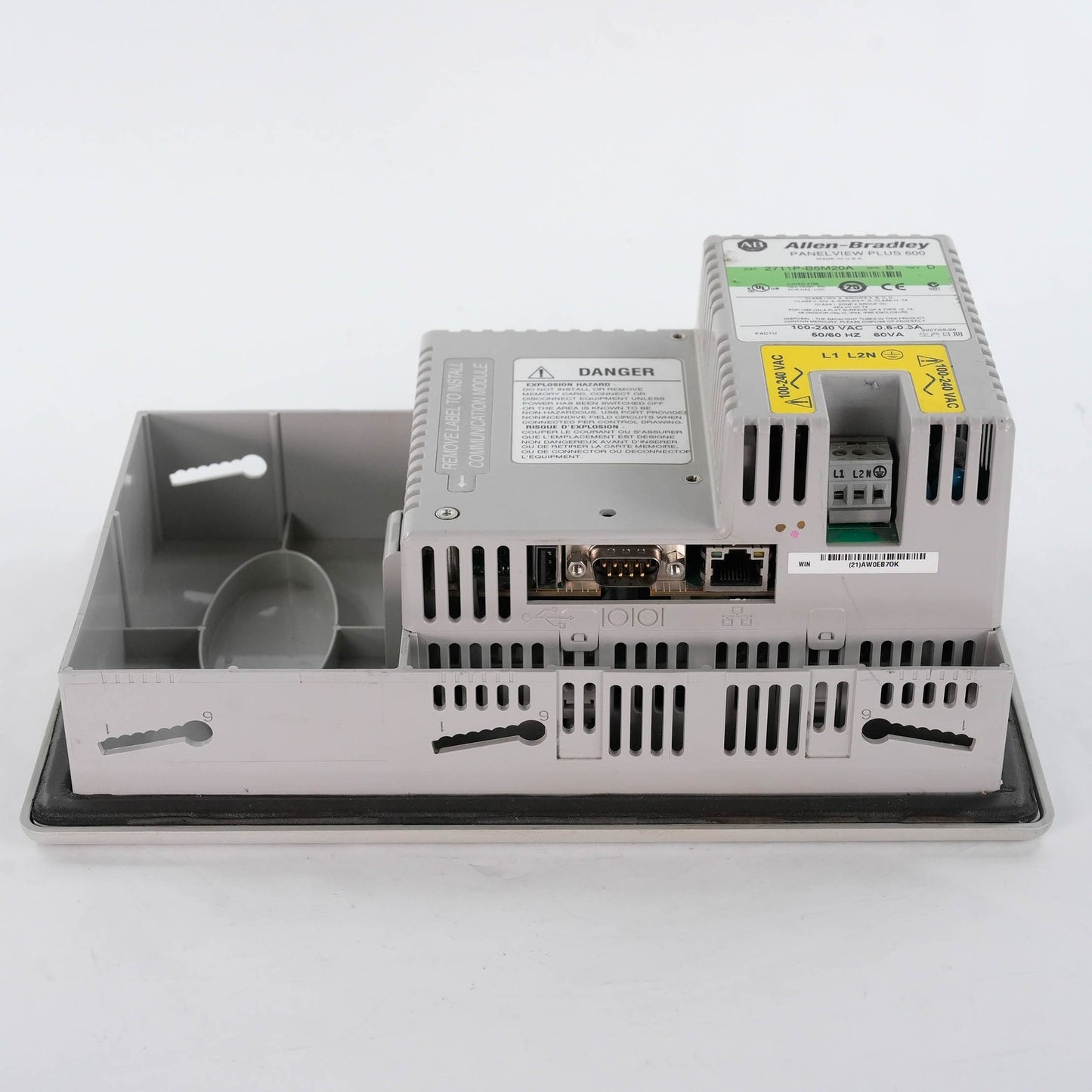 Allen Bradley 2711P-B6M20A Ser B PanelView Plus 600 Mono Key/Touch 100-240VAC
