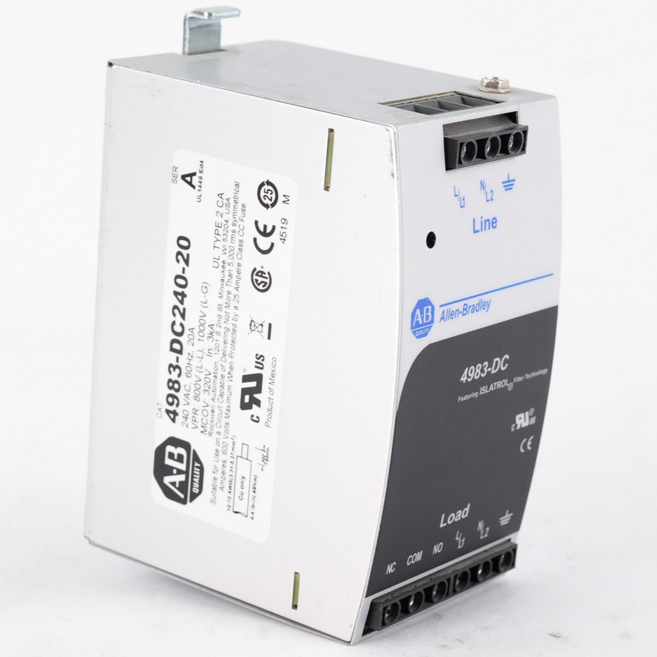 Allen Bradley 4983-DC240-20 /A Surge Protector 240VAC 20A 4983DC24020
