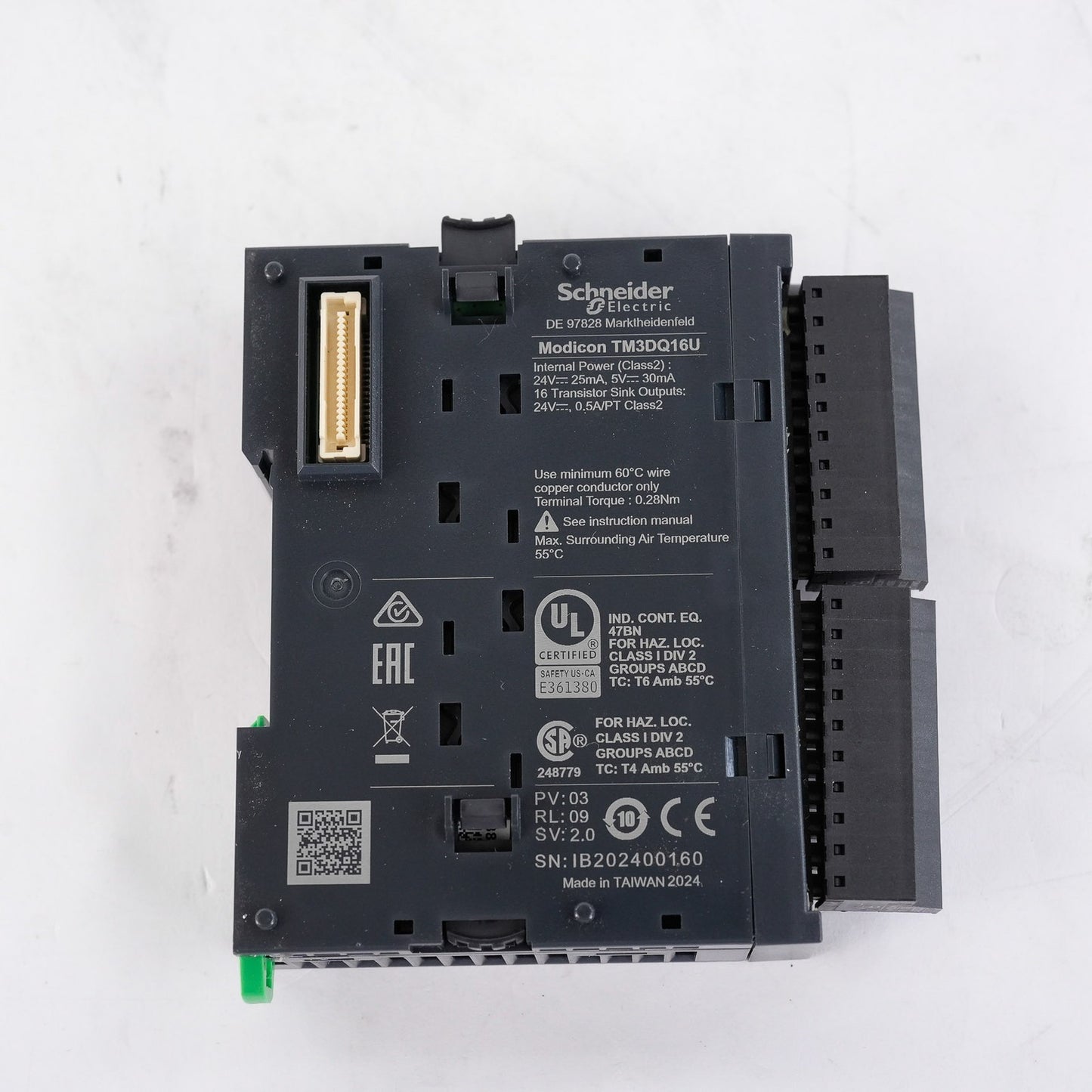 Schneider Electric Modicon TM3DQ16U Expansion Module 16 Transistor Outputs