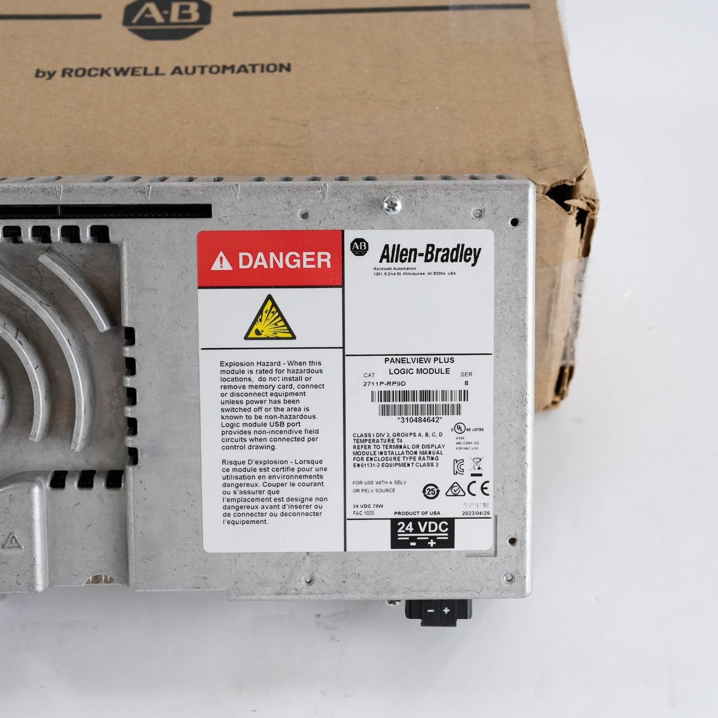Allen Bradley 2711P-RP9D Ser B PanelView Plus Logic Module - Open Box