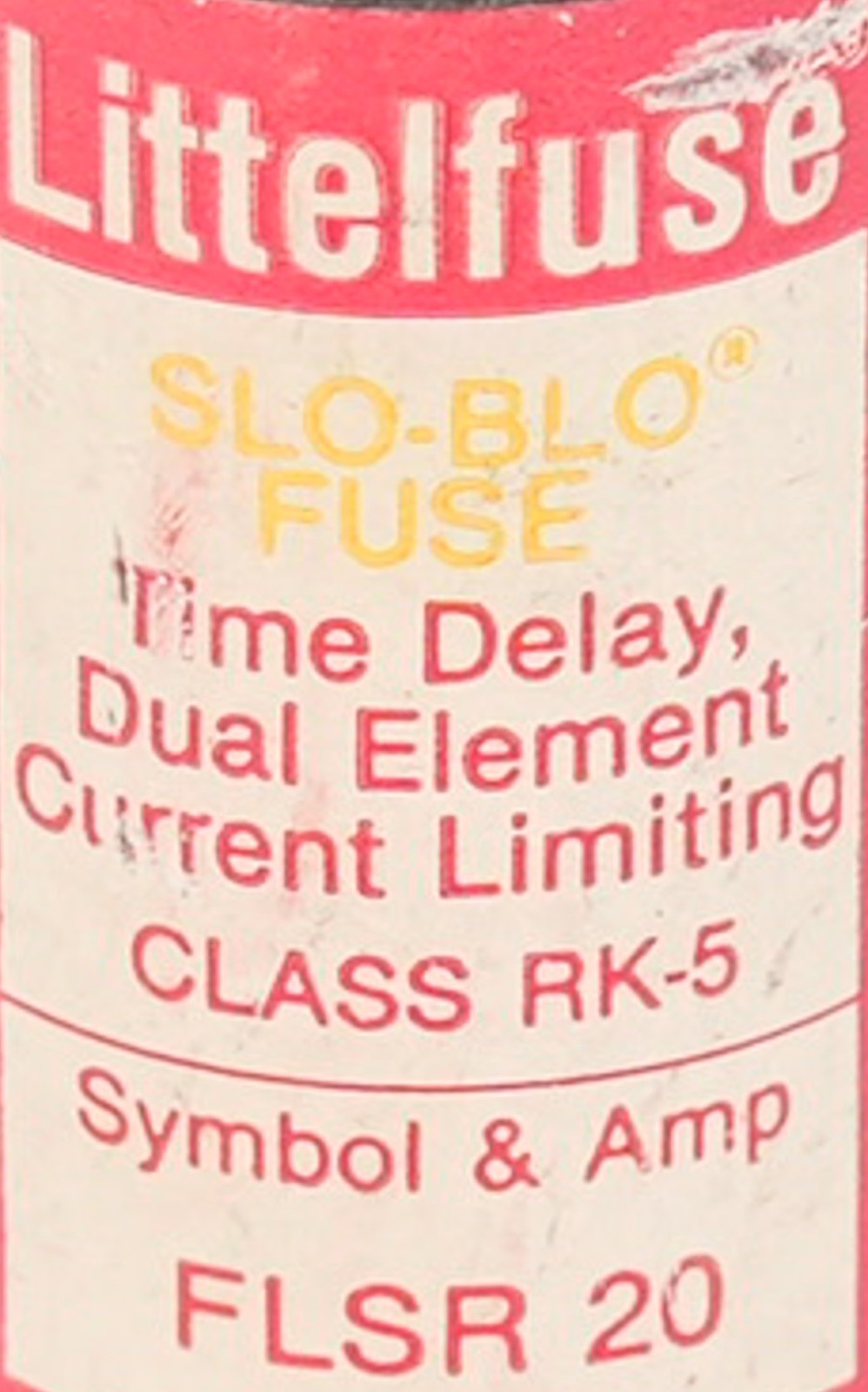 Littelfuse FLSR 20 FLSR20 Time Delay Dual Element Fuse RK-5 SLO-BLO Fuse