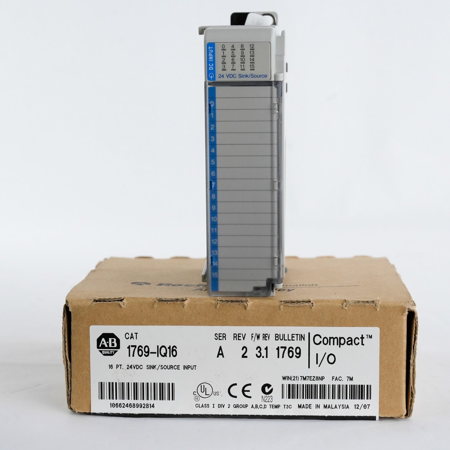 Allen Bradley 1769-IQ16 /A Rev 2 CompactLogix I/O Module 1769IQ16 - Open Box