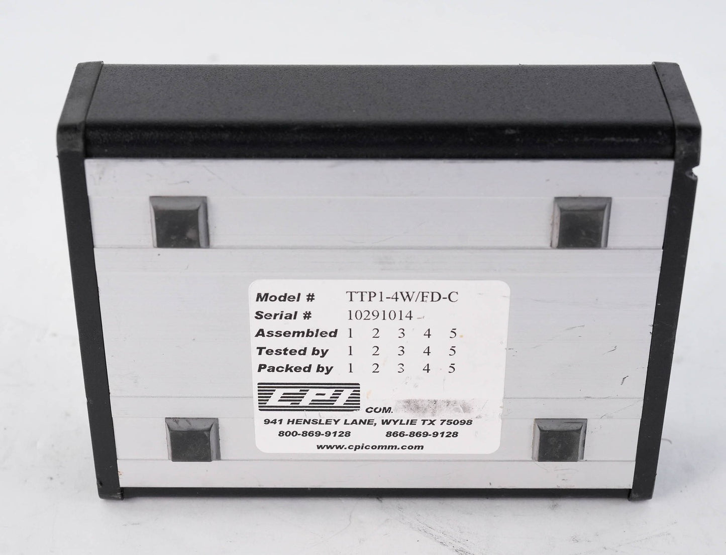 CPI TTP1-4W/FD-C Single Frequency Tone Panel Termination TTP141FDC