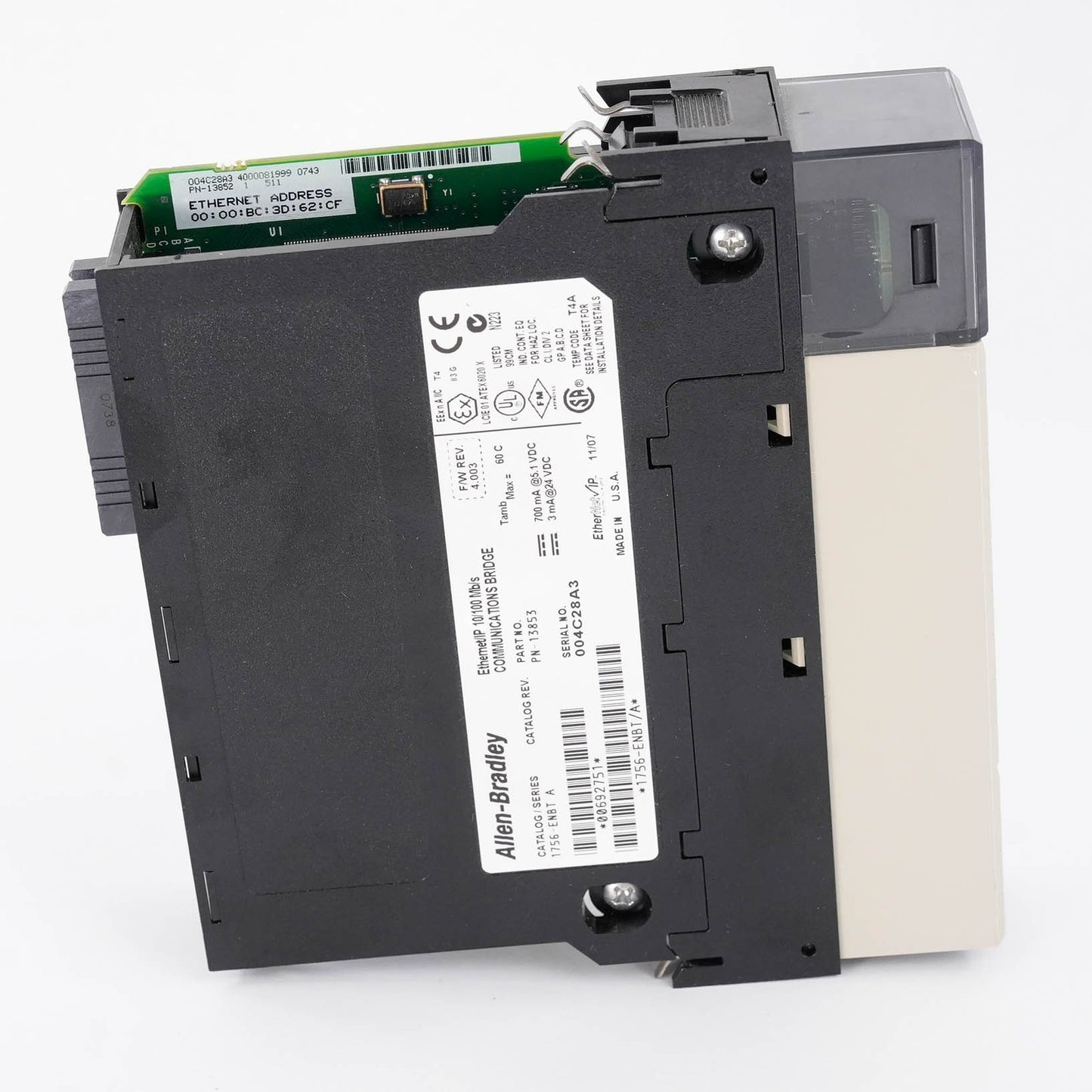 Allen Bradley 1756-ENBT Ser A ControlLogix EtherNet/IP Bridge Module 10/100 Mb/s