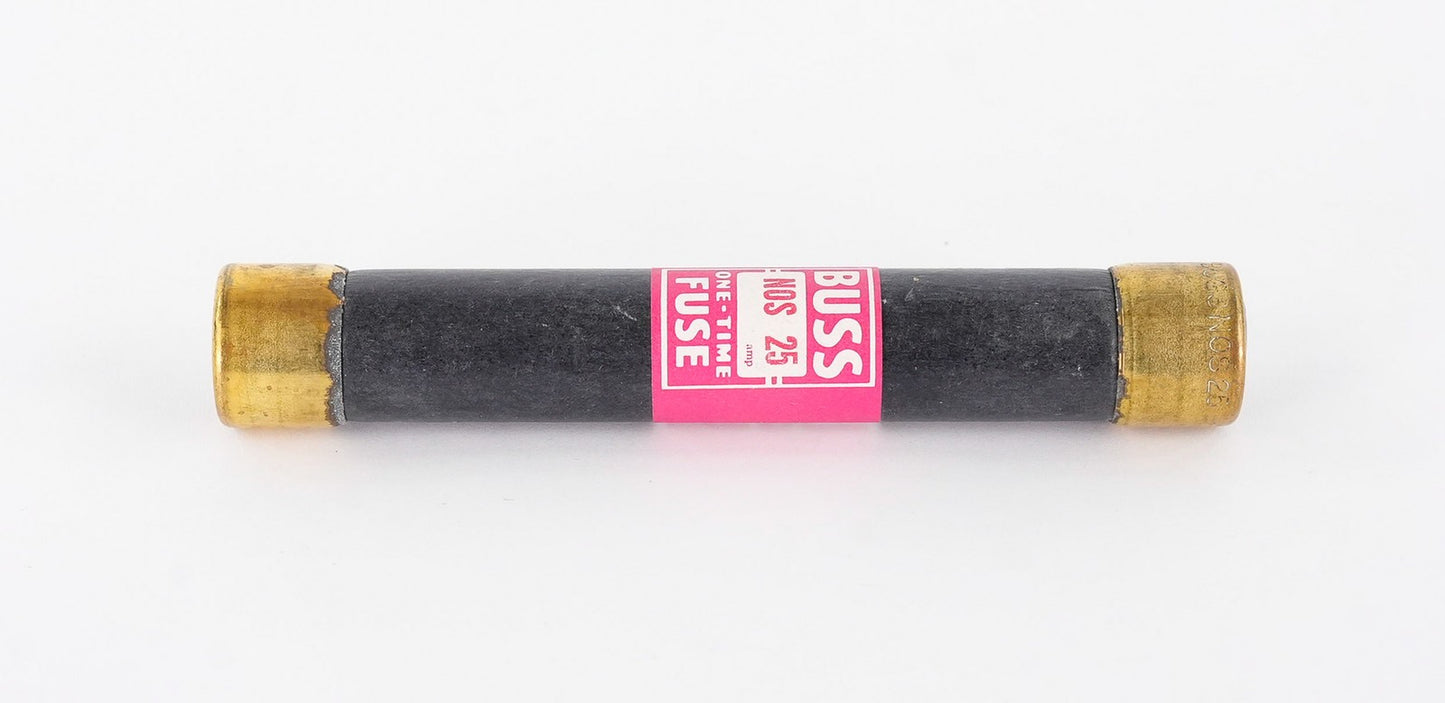 Bussmann Buss NOS 25 One-time Fuse 25A 600V - Open Box