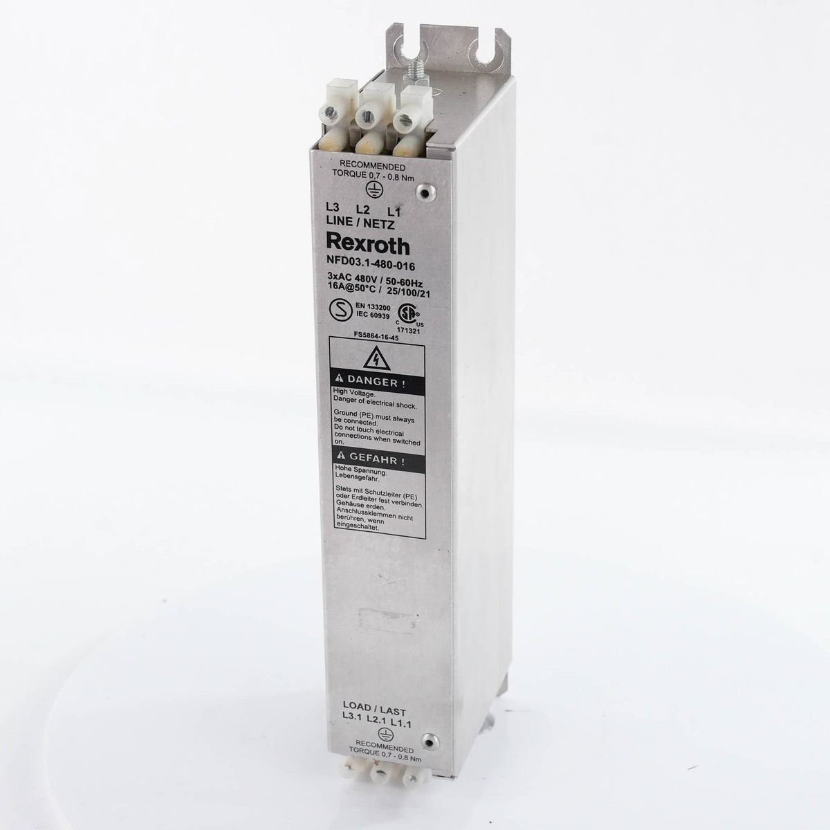 Bosch Rexroth NFD03.1-480-016 Mains Filter 480V 16A 3-Phase NFD031480016 50/60Hz