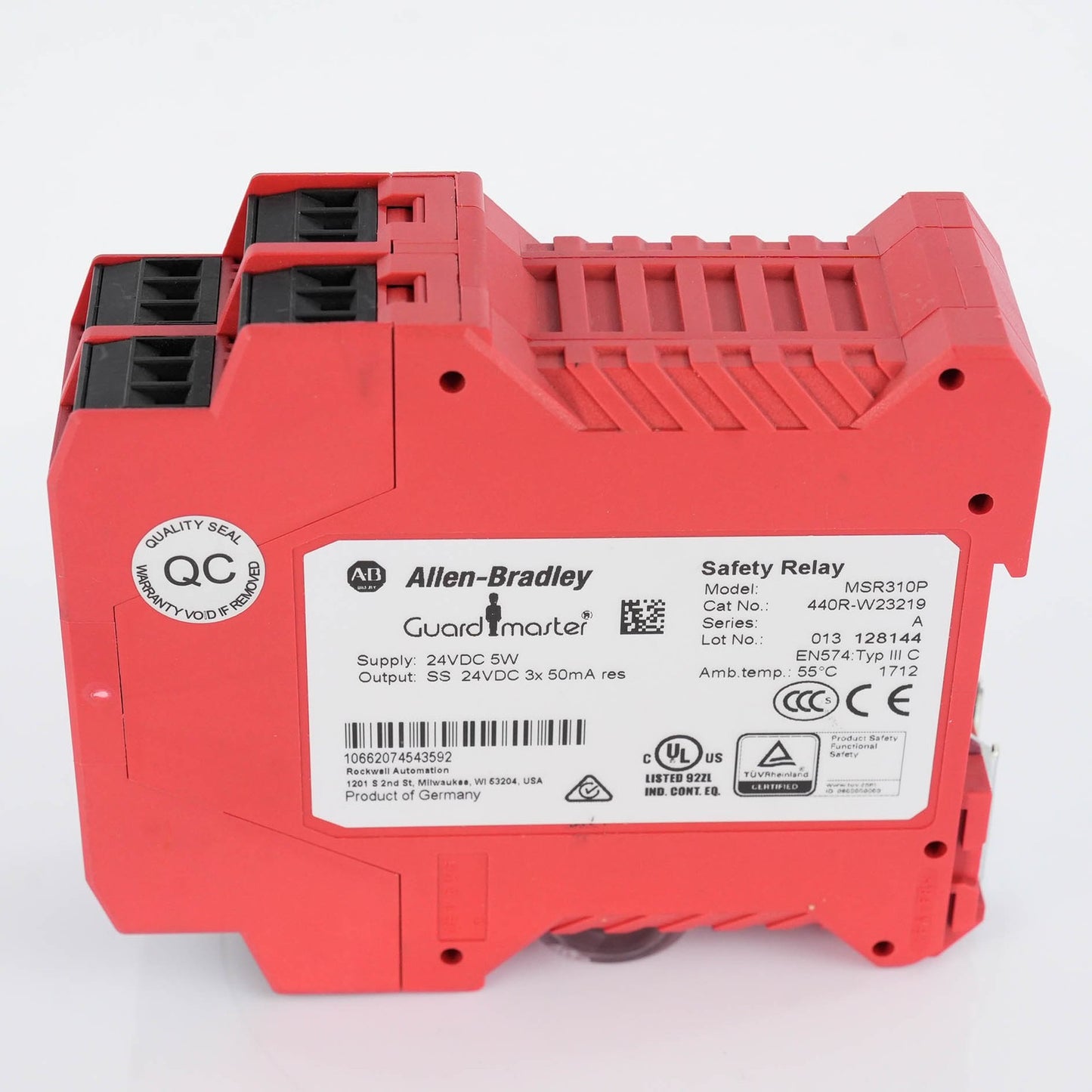 Allen Bradley 440R-W23219 Ser A Guardmaster GSR SI Safety Relay 24V DC MSR310P