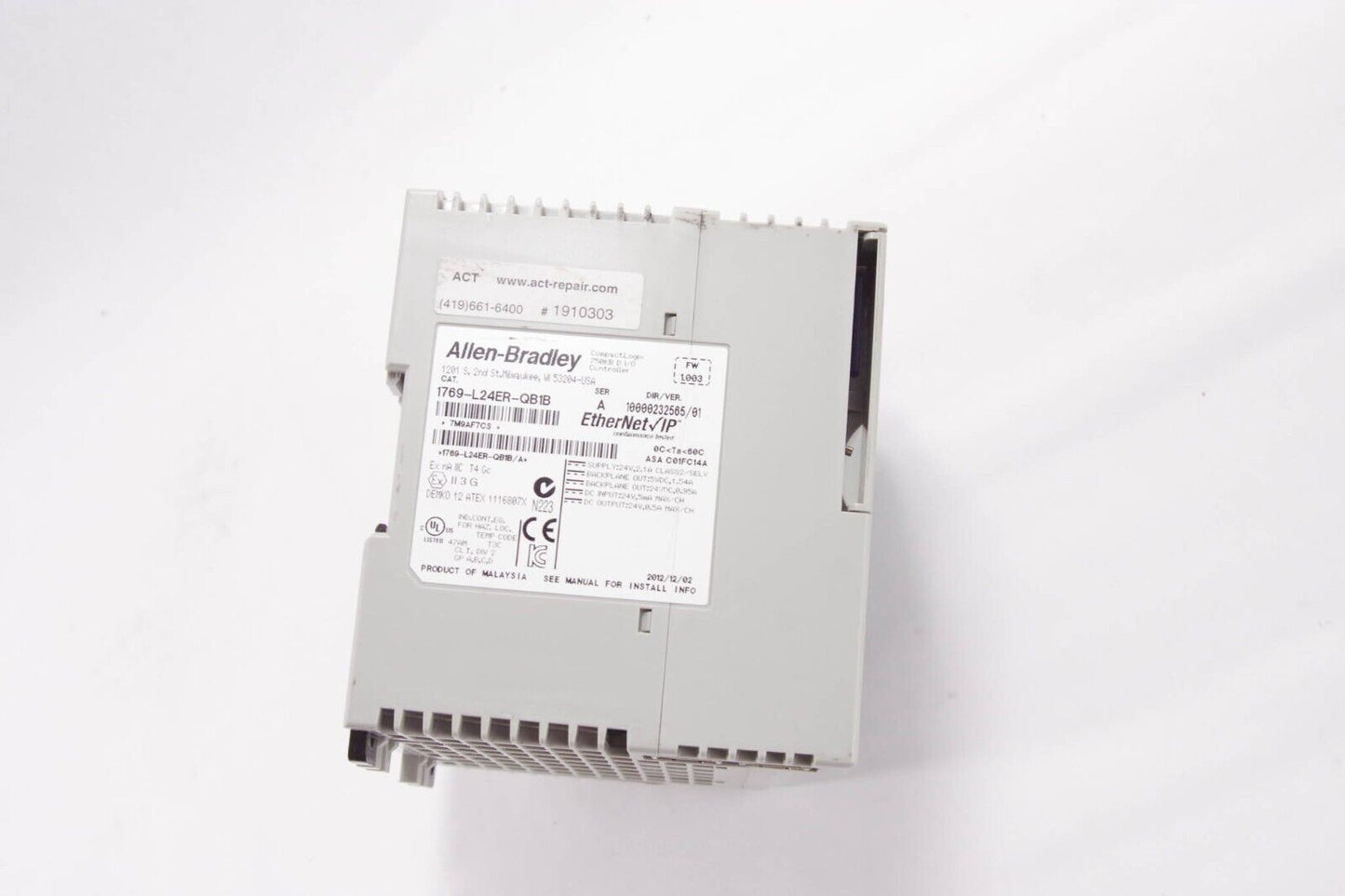 Allen Bradley 1769-L24ER-QB1B Ser A CompactLogix Controller