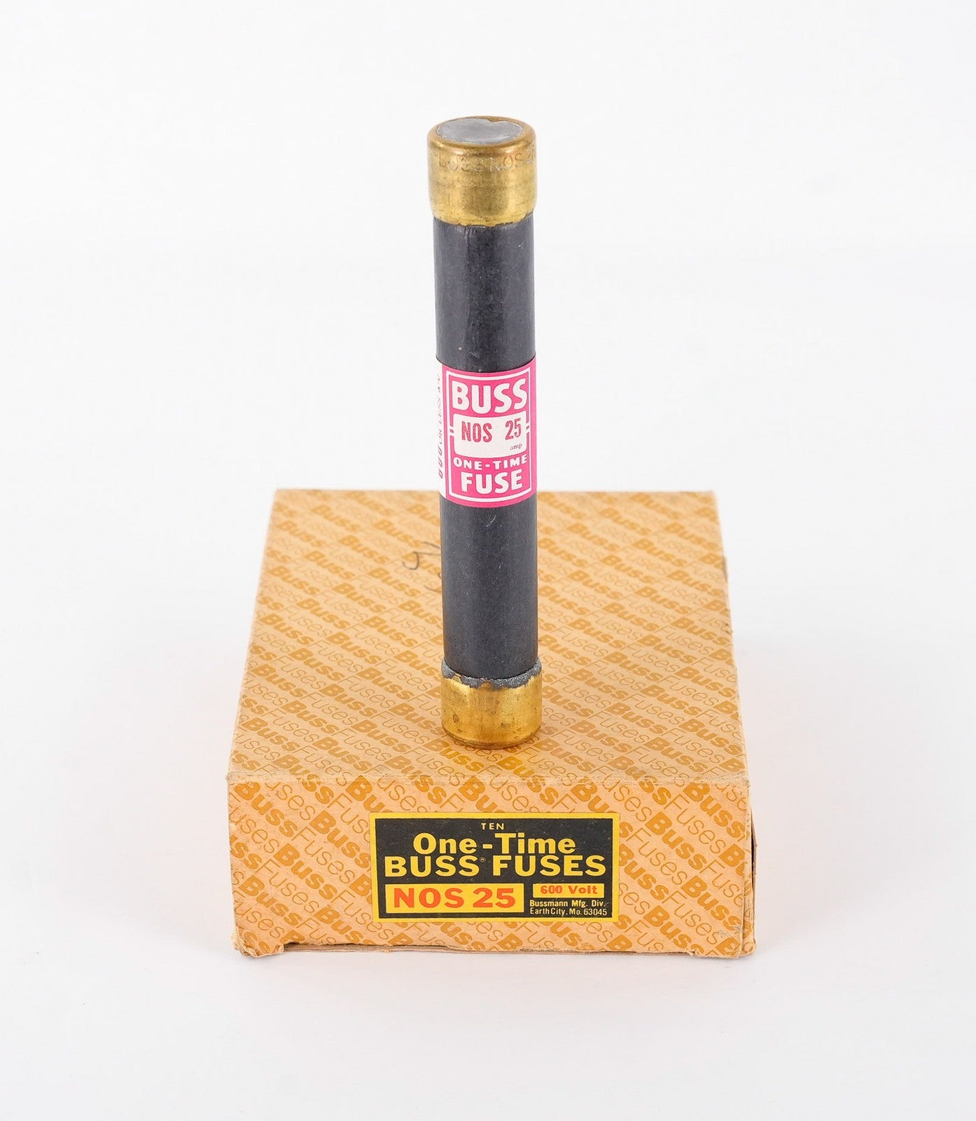 Bussmann Buss NOS 25 One-time Fuse 25A 600V - Open Box