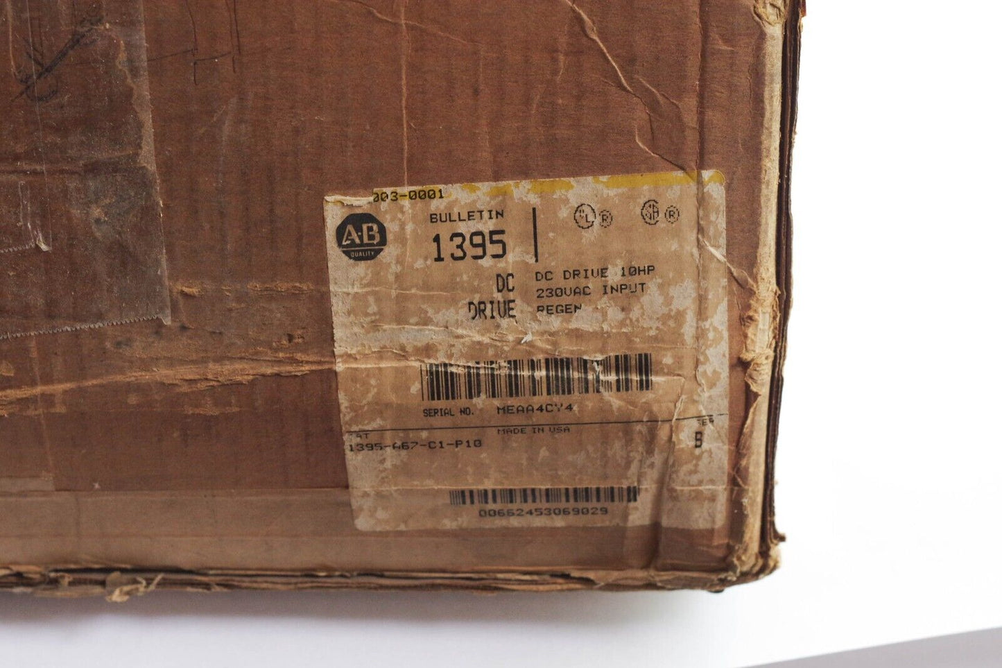 ALLEN BRADLEY 1395-A67-C1-P10 BULLETIN 1395 DC Drive 10hp - New Surplus