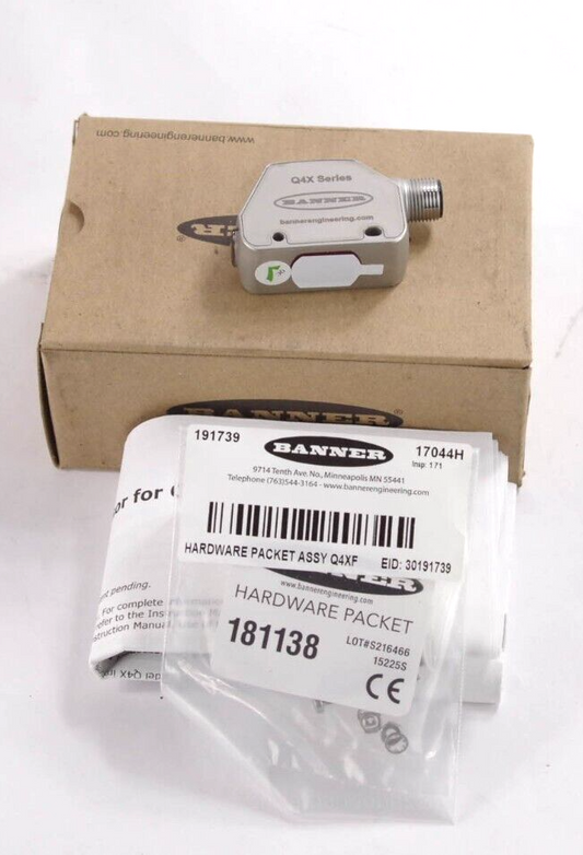 BANNER Q4XFPCOD310-Q8 97544 Q4X SERIES RUGGED LASER DISTANCE SENSOR -Surplus New