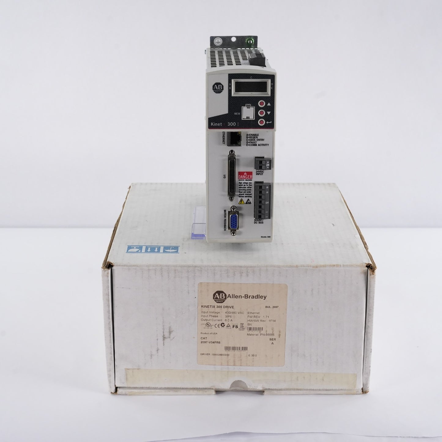 Allen Bradley 2097-V34PR6 /A Kinetix 300 Servo Drive 2097V34PR6 - Open Box