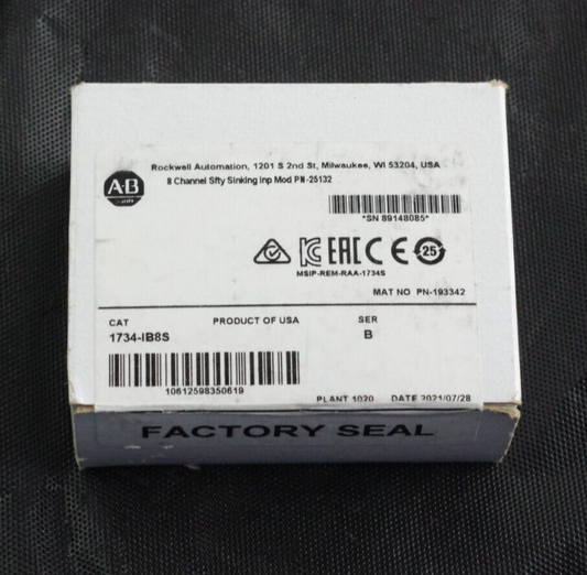 Allen Bradley 1734-IB8S SER B Digital Safety Input Module